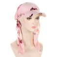 thumbnail image 1 of Helii Women's One-Piece Hijab Baseball Cap with Visor, Breathable Muslim Sport Hat, Full Coverage Headscarf with Long Tail, Stretchy Sun Protection Cap for Outdoor Watermelon Red,One Size, 1 of 4