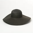 thumbnail image 1 of Helii Women's Oversized Wide Brim Straw Sun Hat, UPF 50+ Foldable Beach Hat, Extra Large 14cm Floppy Cap, Packable Summer Hat with Chin Strap for Travel Vacation Black,One Size, 1 of 3