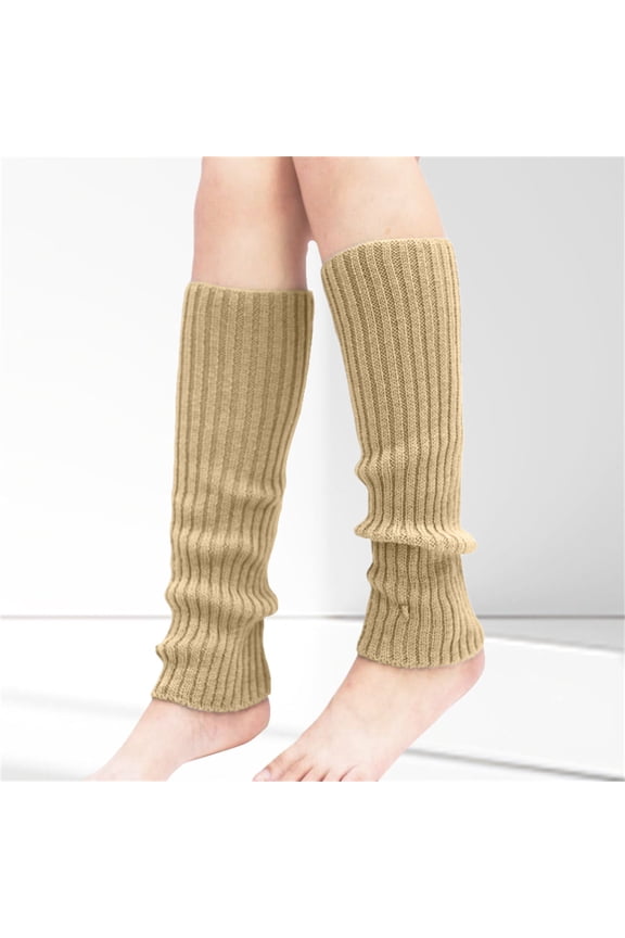 Women's Ribbed Knit Leg Warmers Fall Winter Warm Fashion Yoga Ballet Dance Sports Socks