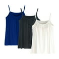 thumbnail image 1 of Helii Womens 3 Pack Tank Tops with Built in Bra Sleeveless Shirts Relaxed Fit Cami for Women Plus Size L XXL, 1 of 8