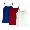 thumbnail image 1 of Helii Womens 3 Pack Tank Tops with Built in Bra Sleeveless Shirts Relaxed Fit Cami for Women Plus Size J L, 1 of 8