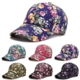 thumbnail image 1 of Helii Womens Mens Peony Color Canvas Baseball Cap Casual Outdoor Sun Hat Trendy Duck Cap Sun Hats Cowboy Hat Trucker Hat, 1 of 4