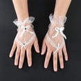 thumbnail image 1 of Helii gloves for women elegant lace bridal wedding evening party fingerless, 1 of 4