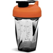 Helimix 2.0 Vortex Orange Portable Pre-Workout Protein Blender Shaker Bottle No Balls or Whisks Made in USA 20oz