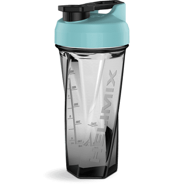 Helimix 2.0 Vortex Island Paradise Portable Pre-Workout Protein Blender Shaker Bottle No Balls or Whisks Made in USA 28oz