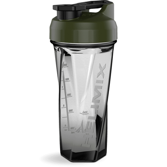 Helimix 2.0 Vortex OD Green Portable Pre-Workout Protein Blender Shaker Bottle No Balls or Whisks Made in USA 28oz