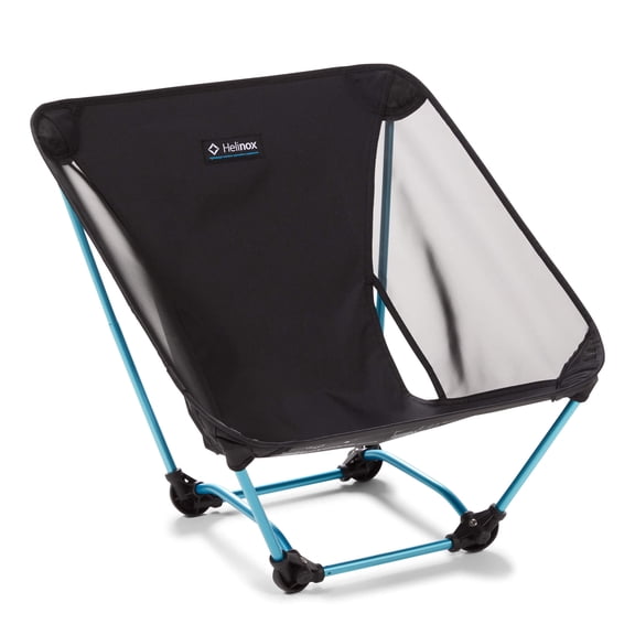 Helinox Ground Chair | Stable, 650g Ultralight, Packable, Portable Chair for Backpacking, Camping, Hiking, Travel, Moto-Touring (Black)