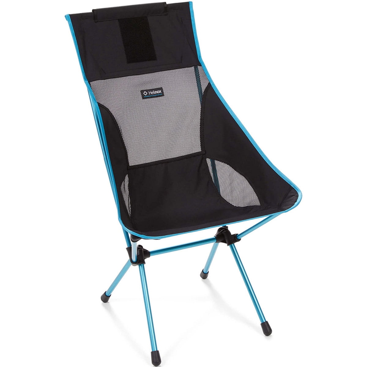 Black and Blue High-Back Lightweight Camping Chair