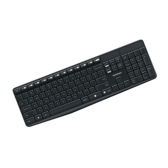 HelioRain Computer keyboards,Black Wireless Keyboard, Low-Profile & Quiet Design