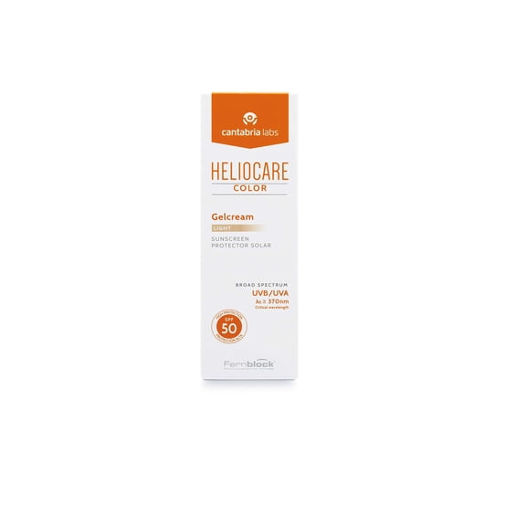 Heliocare Color Gelcream Light SPF 50, 1.69 Fl Oz