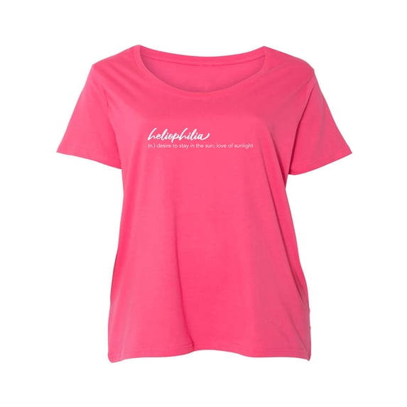 Heliophilia Womens Plus Size Scoopneck Tee