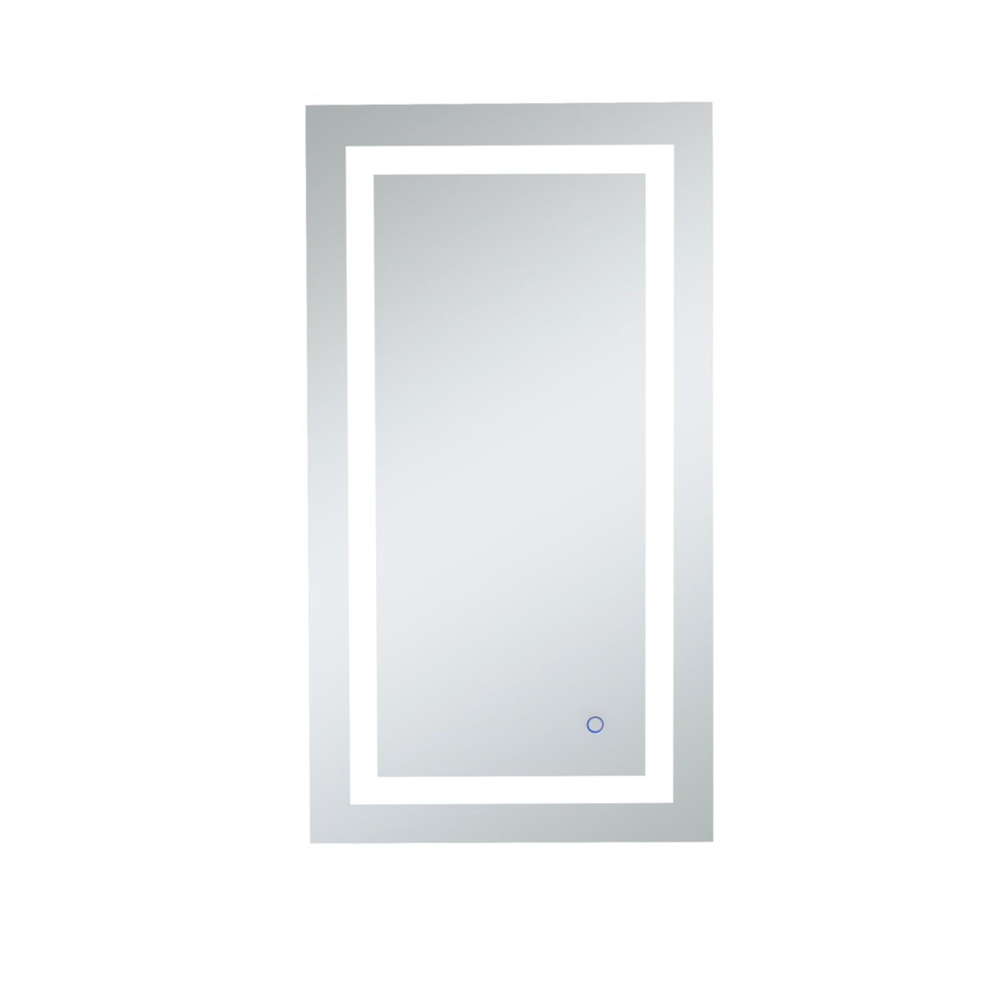 Helios 20" x 36" Silver LED Bathroom Vanity Mirror