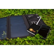 Helios 21-Watt Folding Solar Charger with Power Bank