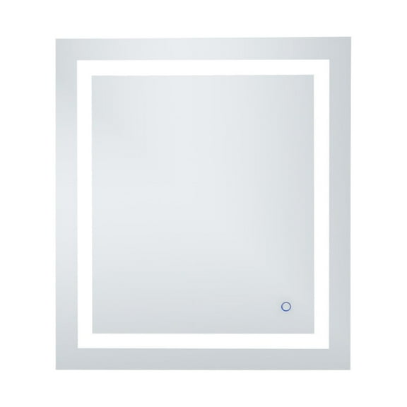 Helios 27in x 30in Hardwired LED mirror with touch sensor and color changing temperature 3000K/4200K/6400K