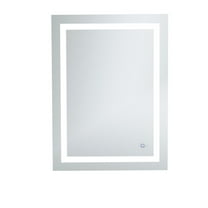 Helios 27in x 36in Hardwired LED mirror with touch sensor and color changing temperature 3000K/4200K/6400K