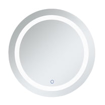 Helios 28 inch Hardwired LED mirror with touch sensor and color changing temperature 3000K/4200K/6400K