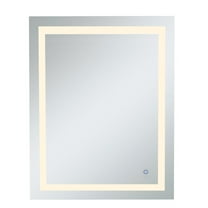 Helios 30in x 40in Hardwired LED mirror with touch sensor and color changing temperature 3000K/4200K/6400K
