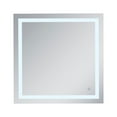 thumbnail image 1 of Helios 36in x 36in Hardwired LED mirror with touch sensor and color changing temperature 3000K/4200K/6400K, 1 of 5