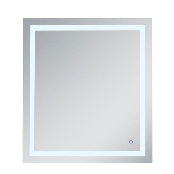 Helios 36in x 40in Hardwired LED mirror with touch sensor and color changing temperature 3000K/4200K/6400K
