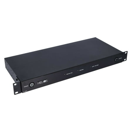 Ethereal - HELIOS 8-Outlet 3240 Joules Surge Protector - Black Brushed Aluminum