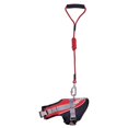 thumbnail image 1 of Dog Helios Red Bark-Mudder Easy Tension 3M Reflective Endurance 2-in-1 Adjustable Dog Leash and Harness, Large, 1 of 2