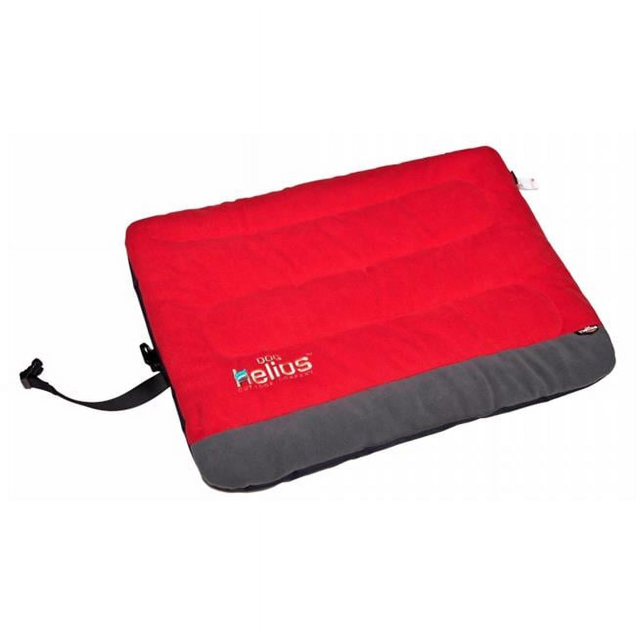 Helios Combat-Terrain Outdoor Cordura-Nyco Travel Folding Dog Bed- Large - Red - 35.6 x 25.6 x 4 in.