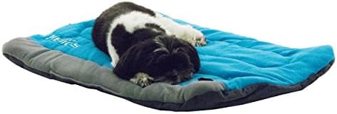 Medium Blue and Grey Waterproof Outdoor Dog Bed