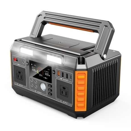 Helios Pro 600W Portable Power Station with 520Wh Lithium Battery, Pure Sine Wave Solar Generator for Camping, RV Travel, Emergency Backup and Off-Grid Power