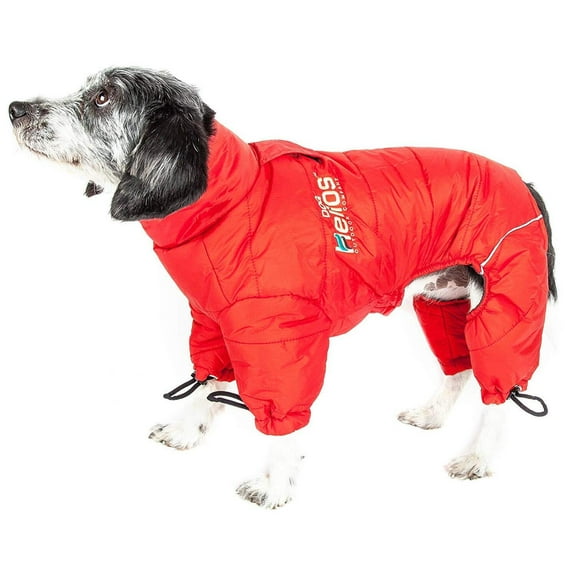 Helios Thunder-crackle Full-Body Waded-Plush Adjustable and 3M Reflective Dog Jacket