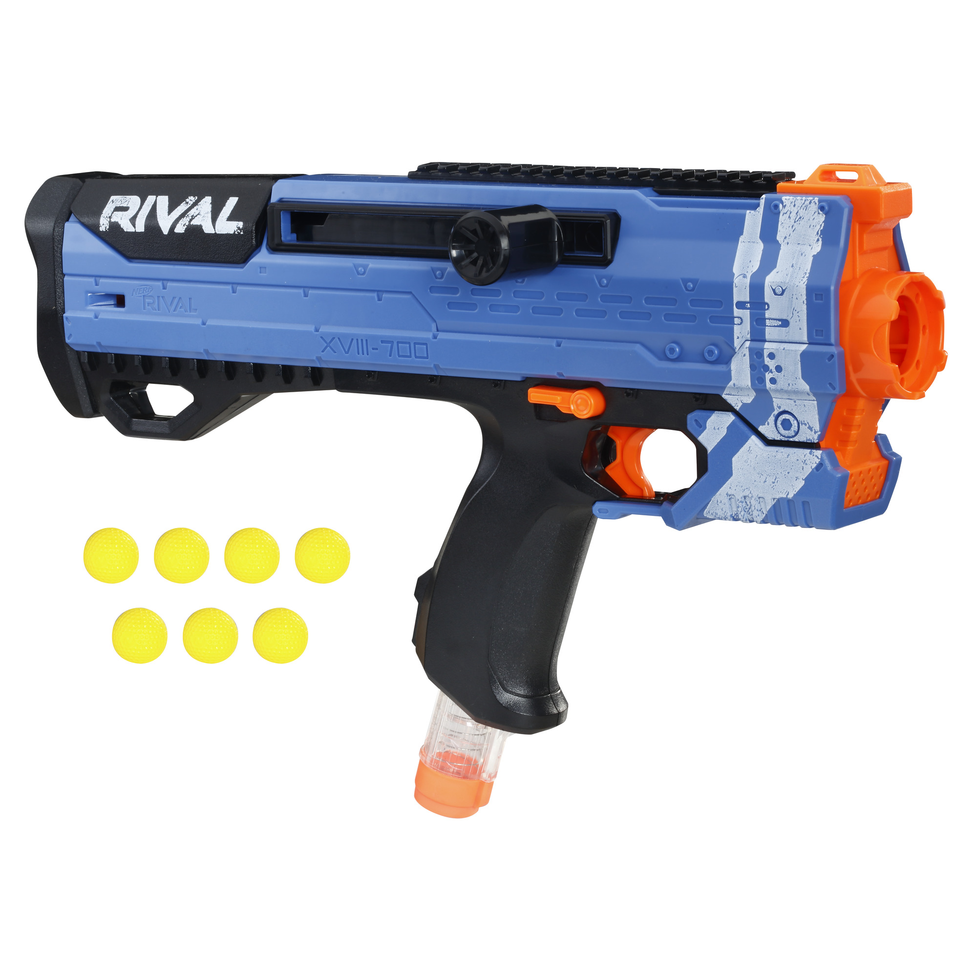 Helios XVIII-700 Nerf Rival Blaster (Blue) -- Bolt-Action, 7 Official Nerf Rival Rounds, 7-Round Magazine - image 1 of 8