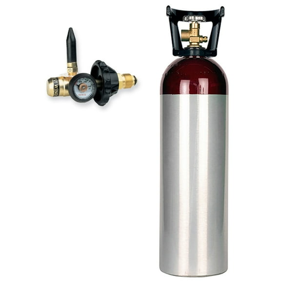 Helium Balloon Kit with 60 cuft Aluminum Cylinder (Ships Empty) and Regulator with Filler Valve - Ships Empty
