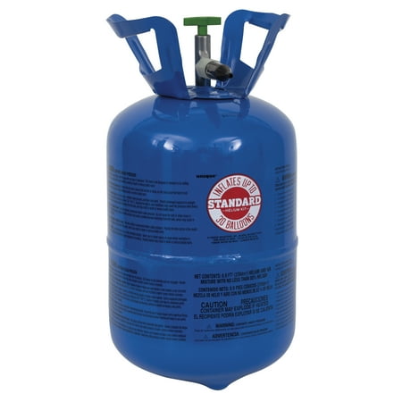 Helium Balloon Tank with 30 Balloons and Ribbon