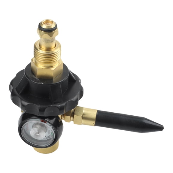 Helium Pressure Regulator CGA580 G5/8 External Thread Inflator Regulator With Pressure Gauge Valves Pressure Reducer