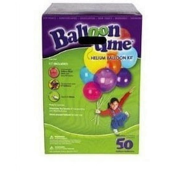 Helium Tank Balloon Time Kit 50 Each Total 200 Balloons (Pack of 4)