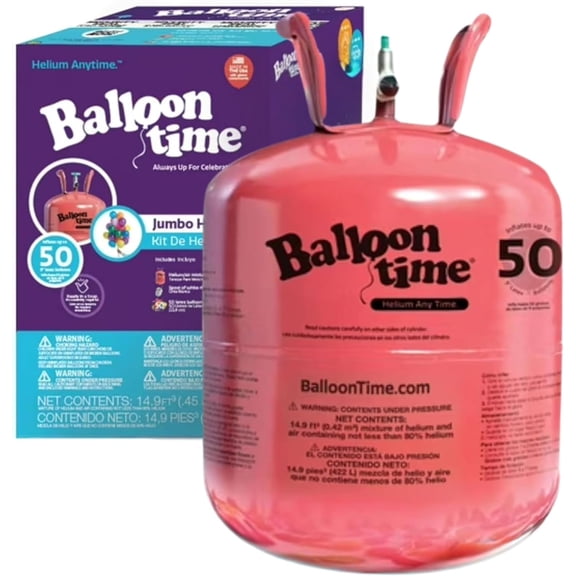 Helium Tank for Balloons at Home, Disposable Helium Tank 14.9 cu.ft for Party, Birthday