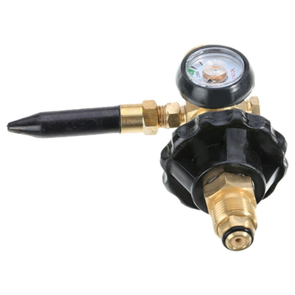 Helium Tanks Regulator Filler Helium Latex Balloon Filler Flows Inflator Regulator with Gauge for CGA580 Tanks Valves