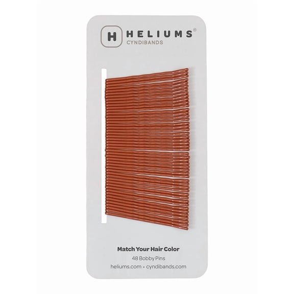 Heliums 2 Inch Bobby Pins - Copper - 48 Count