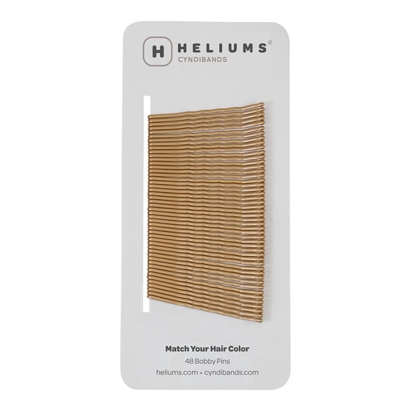 Heliums 2 Inch Bobby Pins - Dark Blonde - 48 Count