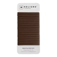 thumbnail image 1 of Heliums Dark Ash Brown Skinny Seamless 6mm Medium Hold Soft Nylon Fabric Rolled Ponytail Holders - 18 Hair Ties, 1 of 11