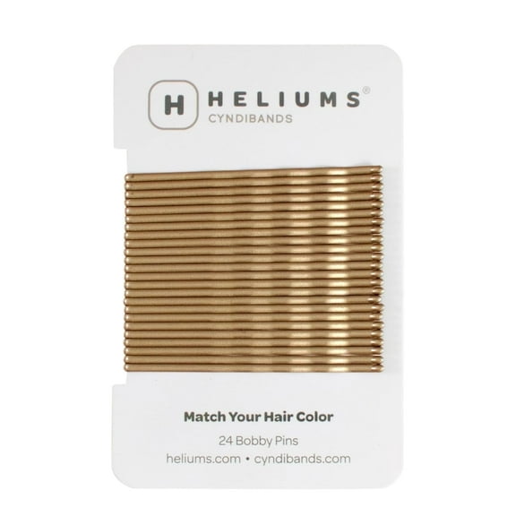Heliums Large Bobby Pins - Dark Blonde - 2.5 Inch Extra Long Wavy Hair Pins - 24 Pack