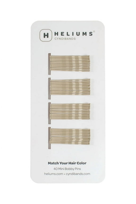 Mini Bobby Pins - Light Blonde - 40 Pack, 1.5 Inch Small Hair Pins For Thin Hair & Kids