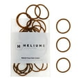 thumbnail image 1 of Heliums Small Hair Ties - Brown - No Damage Mini 1 Inch Reusable 2mm Elastics for Thin Hair and Kids - 48 Count, 1 of 8