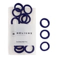 thumbnail image 1 of Heliums Small Hair Ties - Navy Blue - 1 Inch Seamless No-Damage Ponytail Holders for Kids, Braids and Thin Hair - 20 Count, 1 of 13