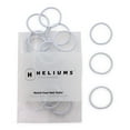 thumbnail image 1 of Heliums Small Hair Ties - White - No Damage Mini 1 Inch Reusable 2mm Elastics for Thin Hair and Kids, Neutral Ponytail Holders - 48 Count, 1 of 8