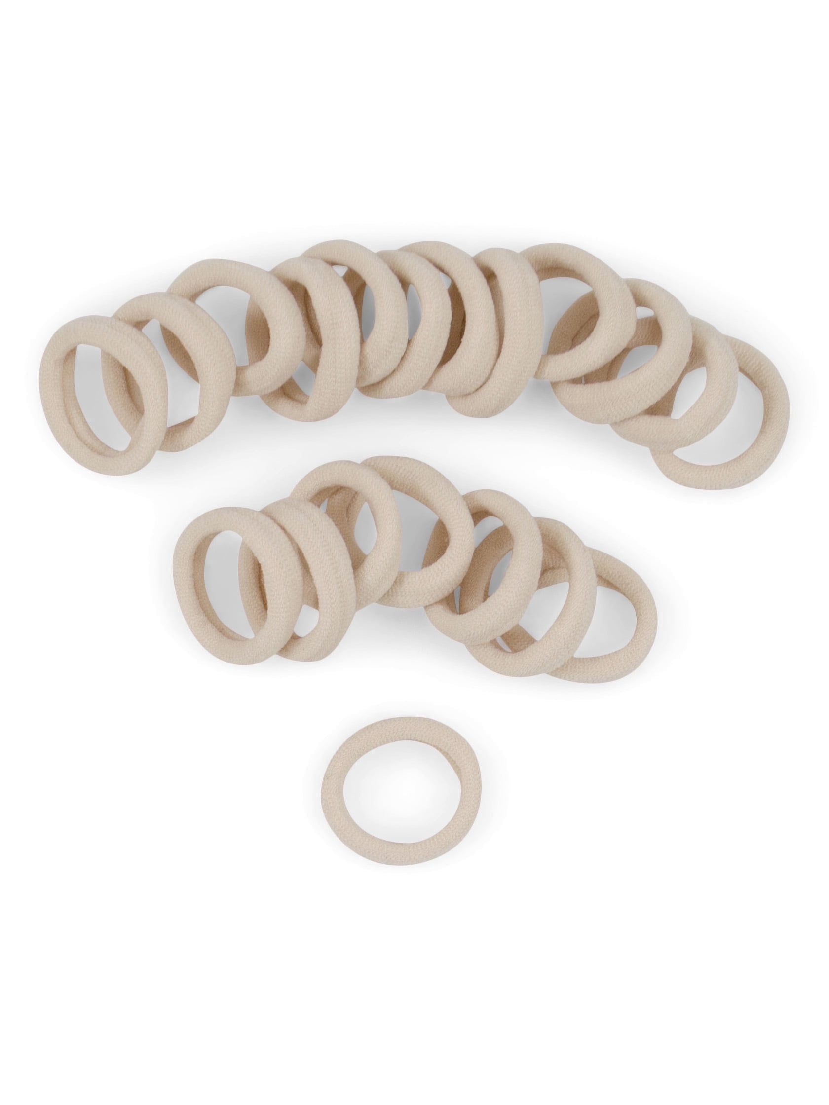 Heliums Small Seamlees Hair Ties - Blonde - Mini Ponytail Holders - 20 Pack