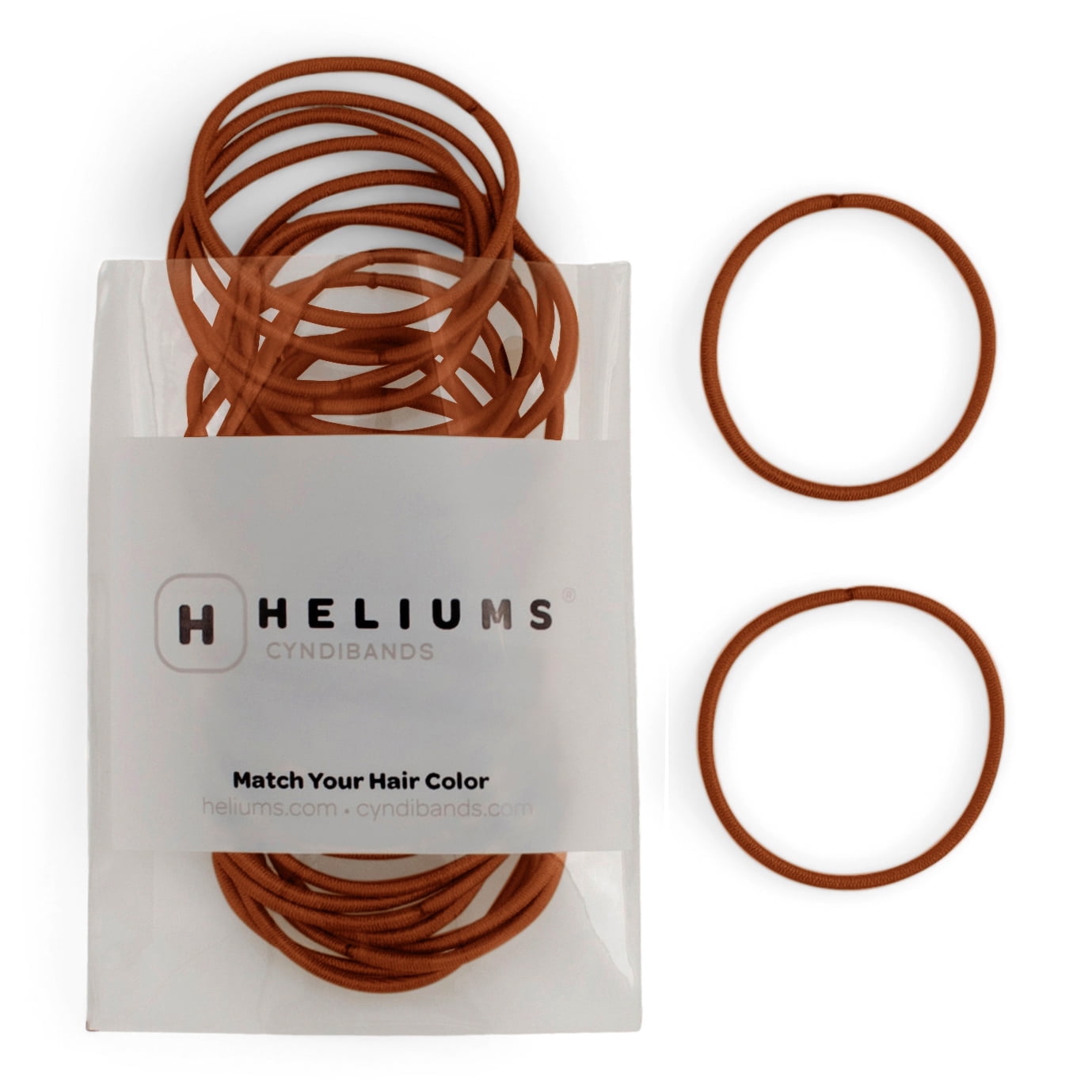 Small Bendable Silicone & Copper Hair Ties Pack Stylish Volumizing Ponytail Hold Small PONY-O for Very Fine Hair or Sections of Hair - PONY-O  main image 2