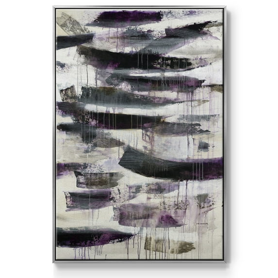 Helix #2 Framed Premium Gallery Wrapped Canvas - Ready to Hang - 17 x 25 - Silver Floating Frame