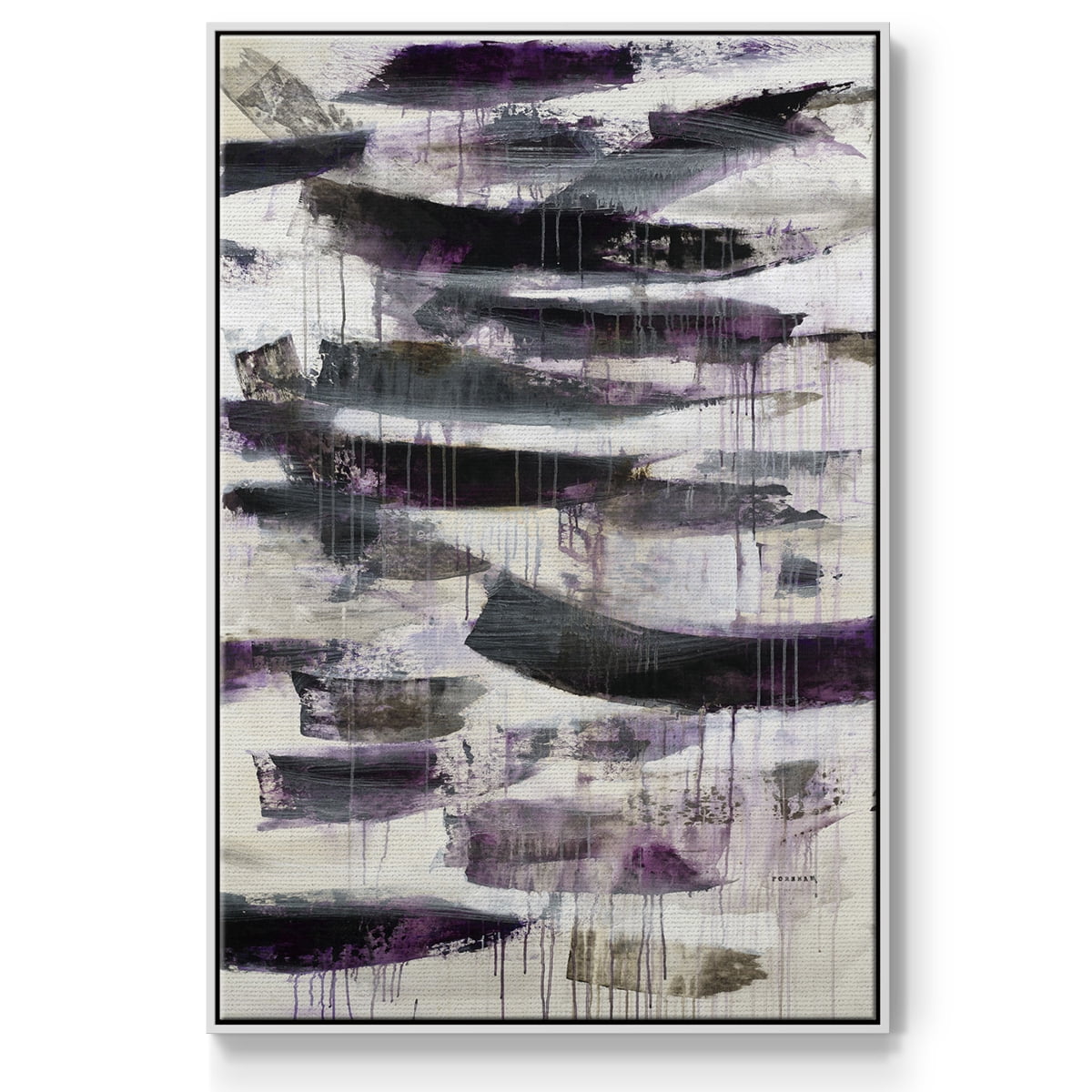 Helix #2 Framed Premium Gallery Wrapped Canvas - Ready to Hang - 17 x 25 - White Floating Frame