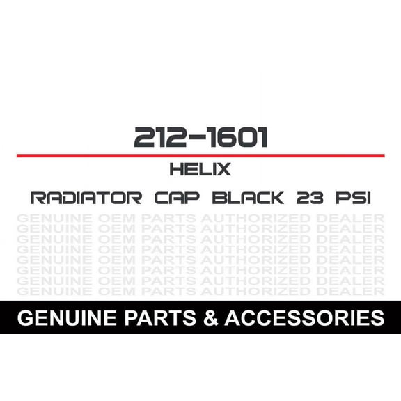 Helix 212-1601 Radiator Cap - 1.6 Bar