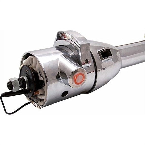 Helix 9998 33 Chrome Automatic Steering Column with Gear Indicator Window/Shifter (Red Push Button Start)